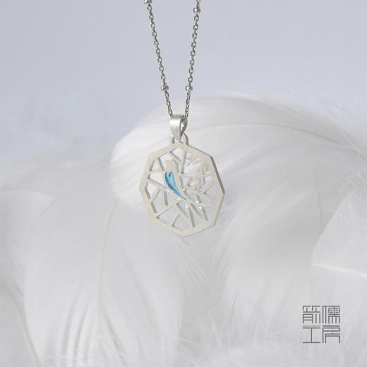 燕临窗 / 925银透光珐琅项链【定制：7-15天】 ○ 箭儒工房 商品图2