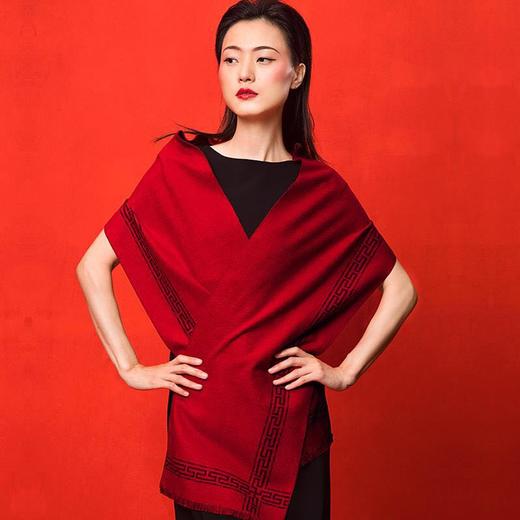 （永久下架）【祈福2018】万事利祈福彩真丝绒围巾 年货节期间赠送一条价值198元的祈福颂彩 商品图0