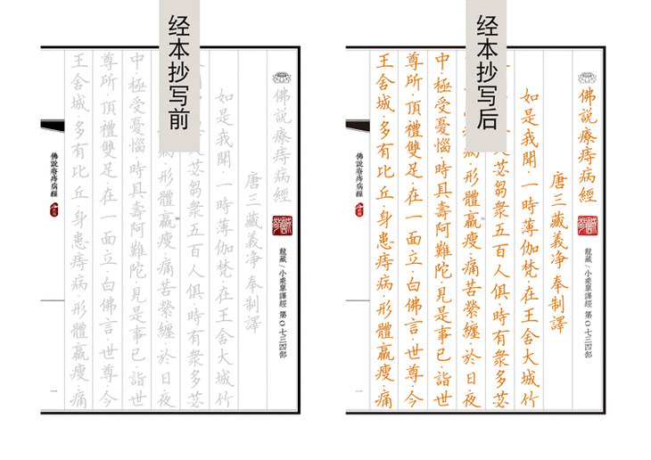 [佛说疗痔病经] 佛经字帖描红抄经本线装硬笔书法健康