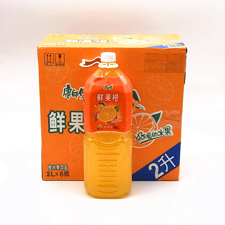 康师傅 鲜橙汁饮料2l*6瓶/件