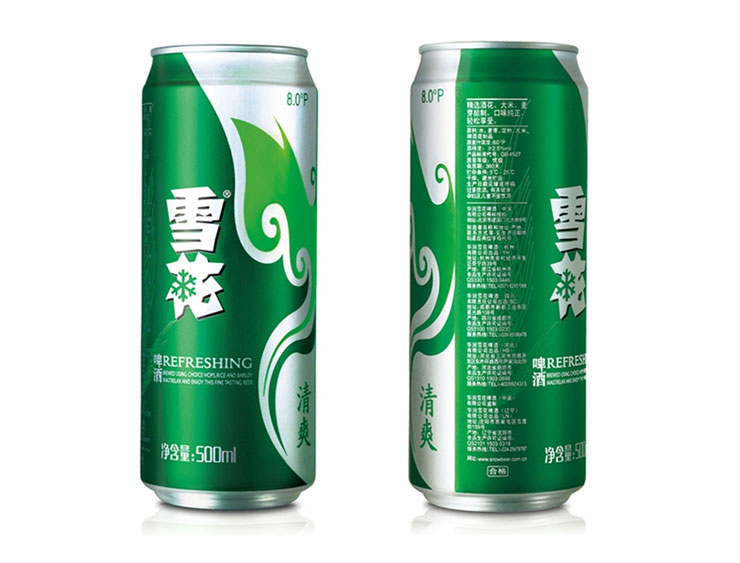 雪花清爽啤酒500ml/听