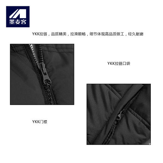 【5折清仓】墨麦客男装连帽棉衣男韩版青年男士棉服外套加厚 商品图3