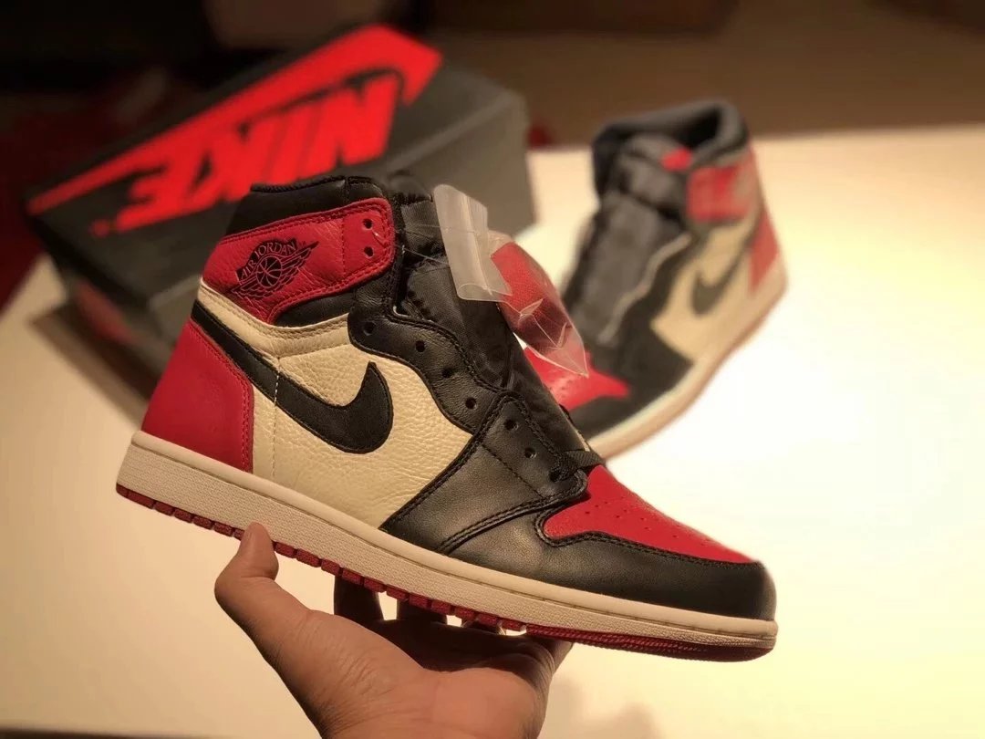 air jordan 乔1 aj1 air j 1 retro high bred toe 黑红脚趾 555088