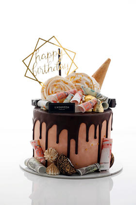 钞票定制奶油蛋糕