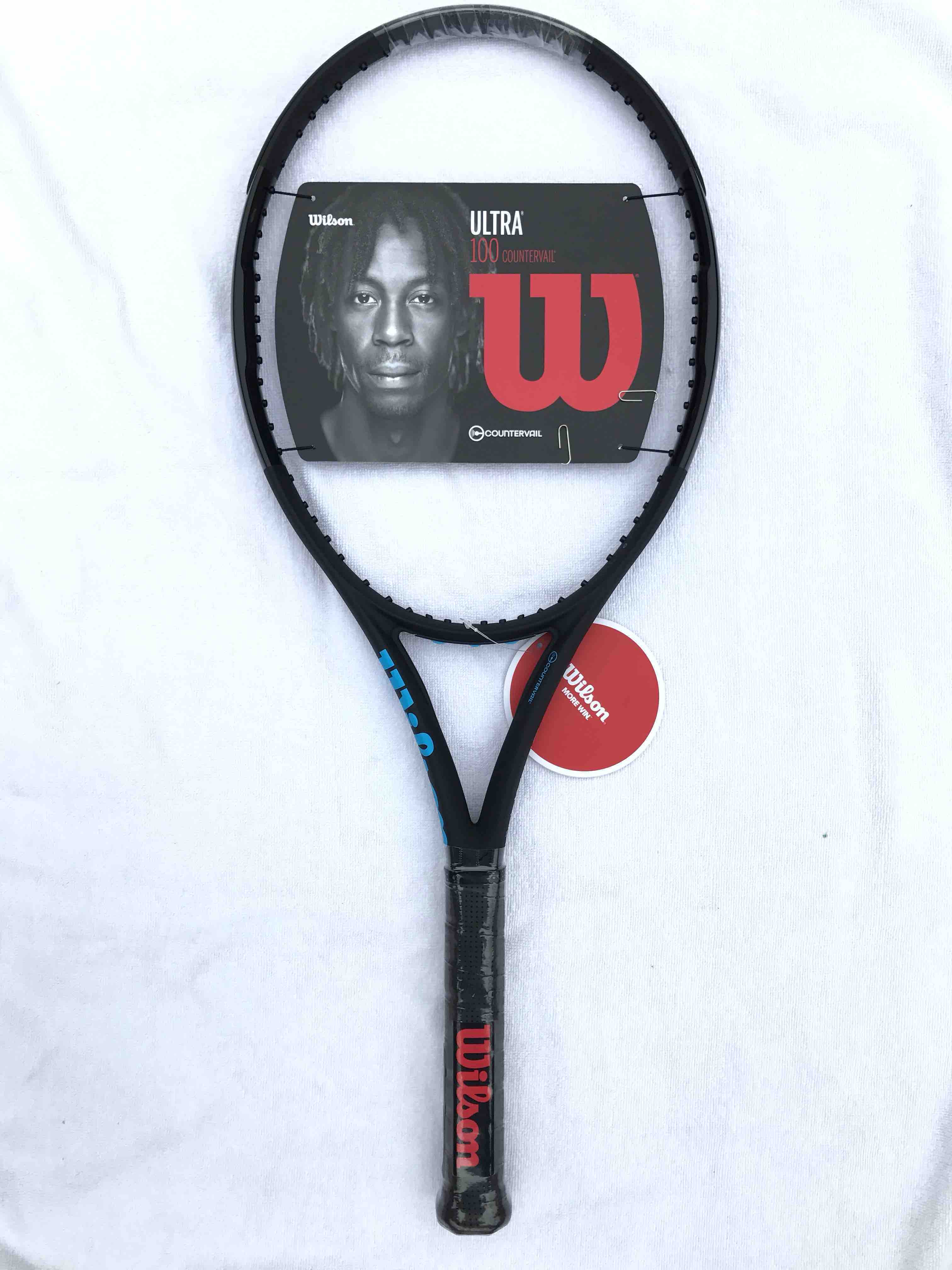 wilson ultra 100cv 黑武士系列网球拍(300克)