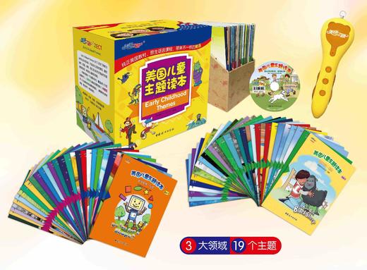 美国儿童主题读本（全60册）+美语之路点读笔套装（Early Childhood Themes）（共57册+儿歌译文3册+学习卡156张+光盘1张） 商品图3