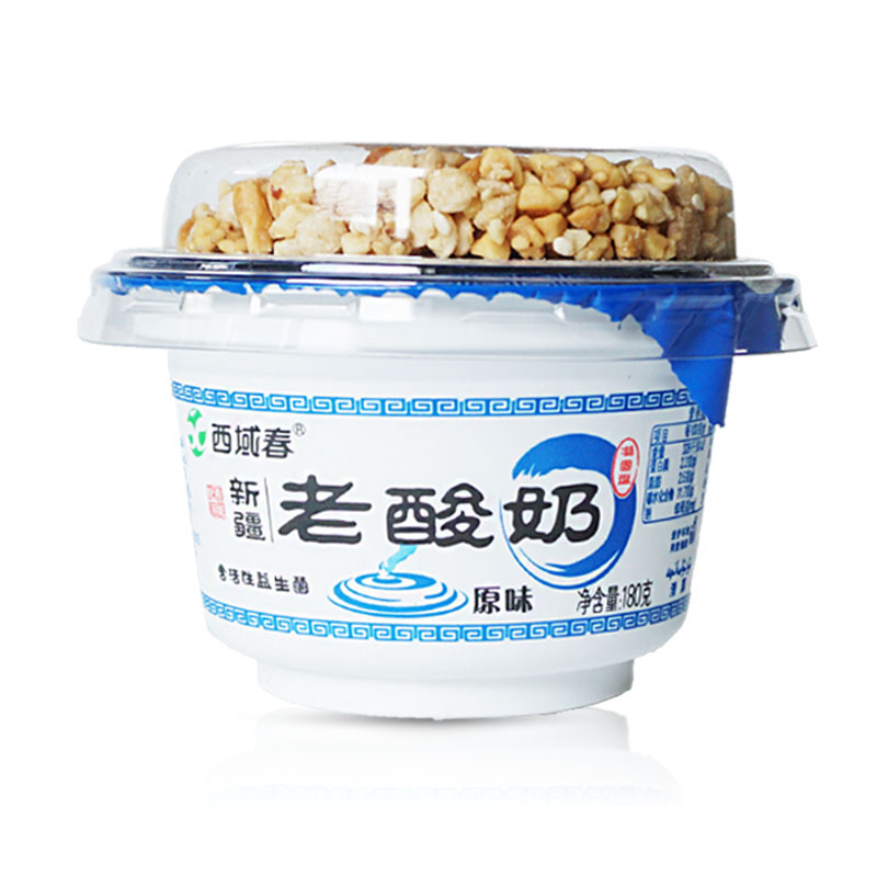 新疆西域春原味浓缩老酸奶低温乳酸菌日期新鲜180克*