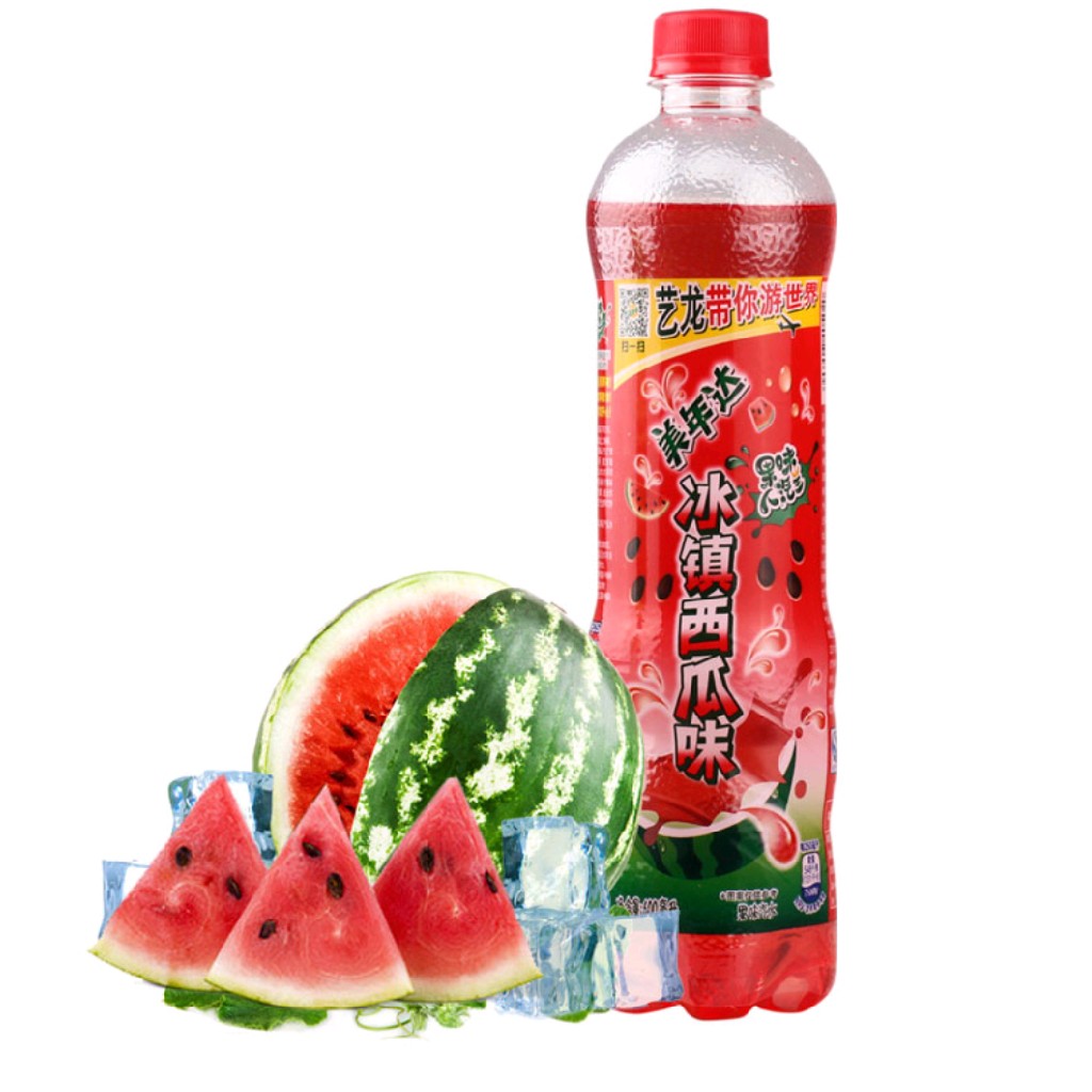 美年达西瓜味汽水600ml/瓶