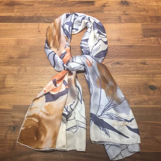 桑蚕丝印花长巾 (外贸余款ANNE KLEIN) 商品图6