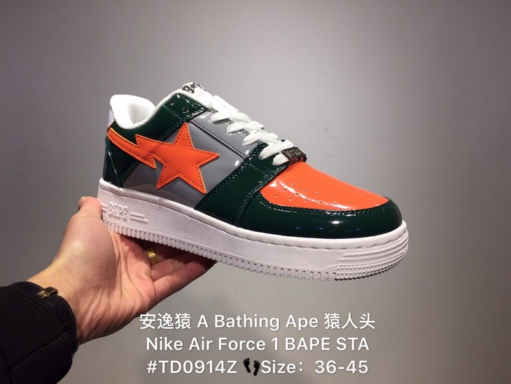 耐克安逸猿联名 男女款均有 a bathing ape 猿人头 nike air force 1