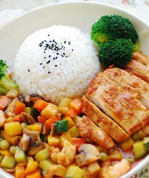 茄汁鸡排饭