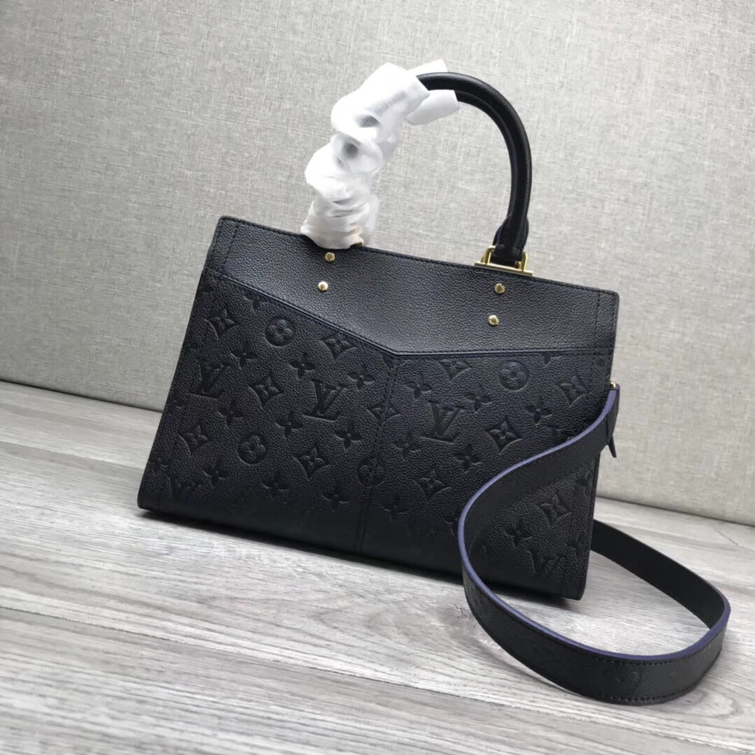 奢侈品【lv】纯黑色手提包m43721