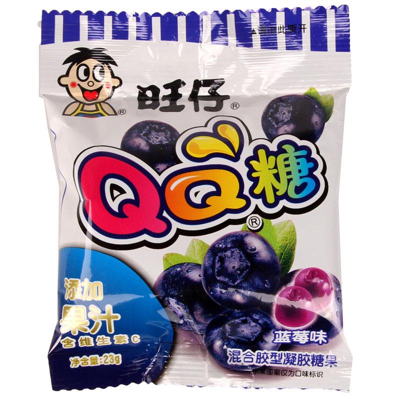 【糖果】旺仔qq糖蓝莓味70g 编号:6921299767143