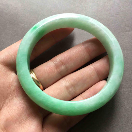 糯种阳绿翡翠手镯59 商品图5