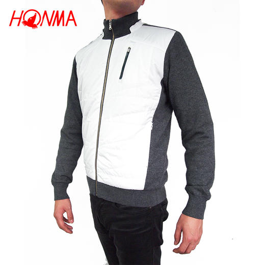 HONMA 高尔夫服装 男士百分百羊毛外套 毛衣夹克 HMBQ502018 商品图1
