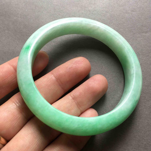 糯种阳绿翡翠手镯59 商品图4