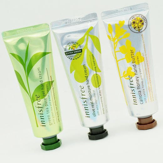 韩国 Innisfree悦诗风吟绿茶橄榄油菜花护手霜50ML滋润保湿防干裂 商品图1
