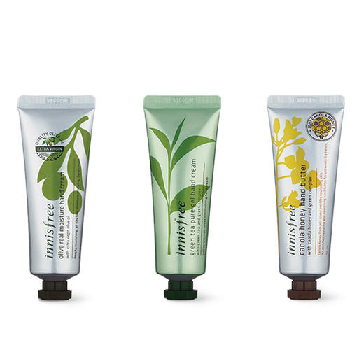 韩国 Innisfree悦诗风吟绿茶橄榄油菜花护手霜50ML滋润保湿防干裂 商品图2