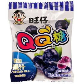 【零食】旺仔QQ糖蓝莓味23g/袋