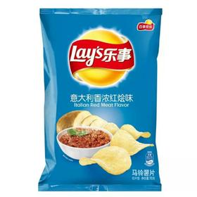 【零食】乐事薯片红烩味70g/袋