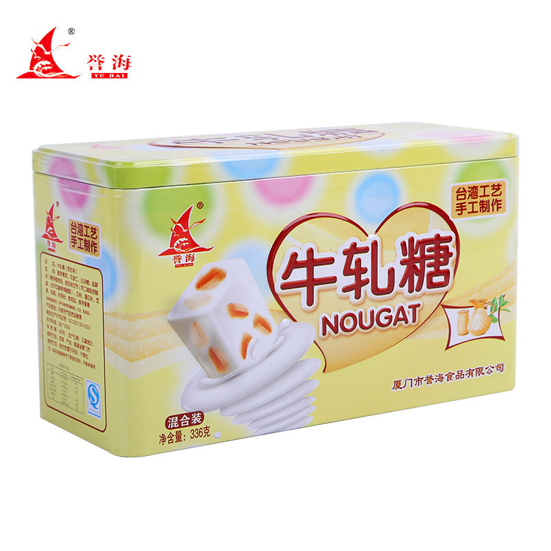 誉海牛轧糖混合装336g铁罐