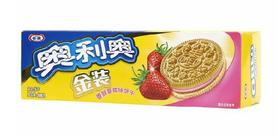 【饼干】奥利奥饼干草莓味116g袋
