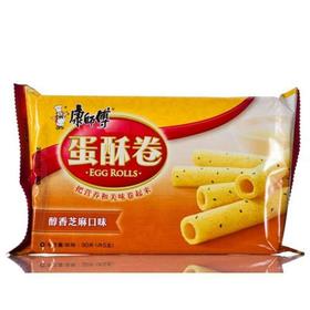 【零食】康师傅蛋酥卷醇香芝麻味90g/袋