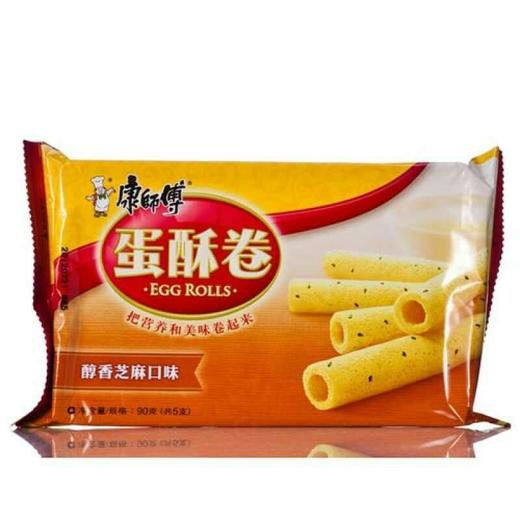 【零食】康师傅蛋酥卷醇香芝麻味90g/袋 商品图0
