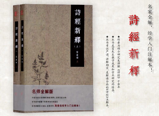 诗经新释   富金壁 著   名师解析版（全两册）经学入门注解本 商品图0