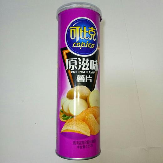 【零食】可比克薯片原味105g/桶 商品图0