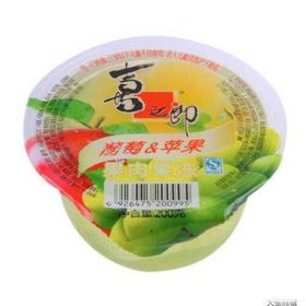 【零食】喜之郎果肉杯葡萄味200g/盒