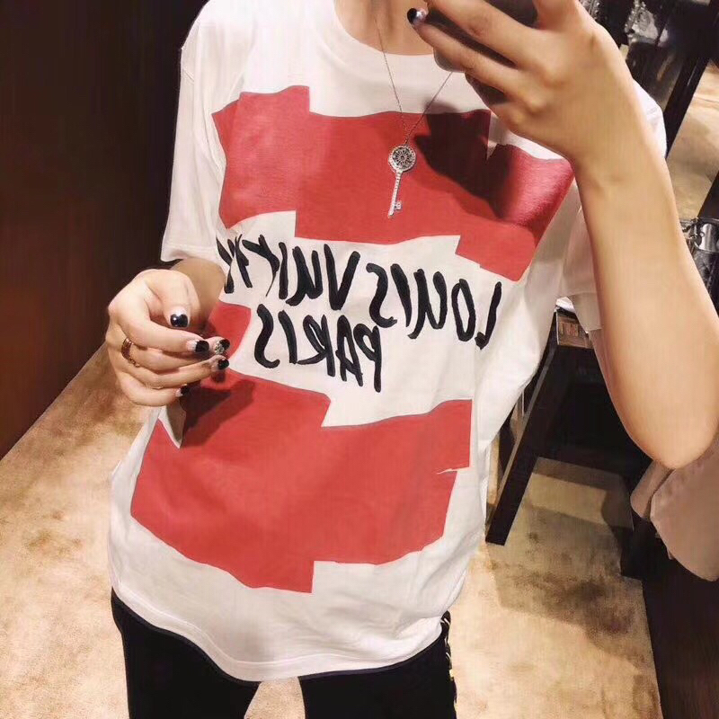 lv涂鸦方块t~男女同款,爆款s m l xl 现货发 365会员专享69普通会员99
