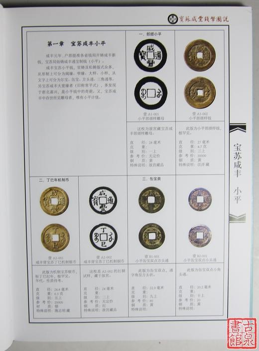 《宝苏咸丰钱币图说》钤印本 全一册 商品图3