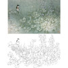 横幅工笔花鸟白描底稿-周中耀《田家小景》-多种白描尺寸可选-ZT31 商品缩略图0