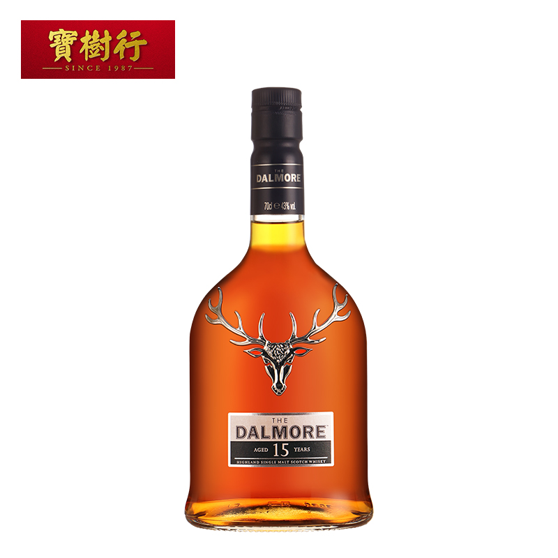 【dalmore】大摩15年700ml 单一麦芽威士忌 苏格兰威士忌进口洋酒