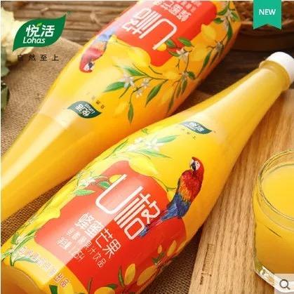 悦活柠檬U格芒果优格乳酸菌1.25升大瓶饮料 婚宴酒席餐饮果汁 商品图0