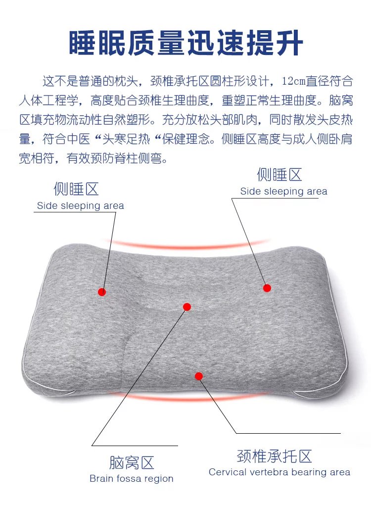 楽寝枕头枕芯成人健康枕护颈枕非荞麦舒适头枕可水洗
