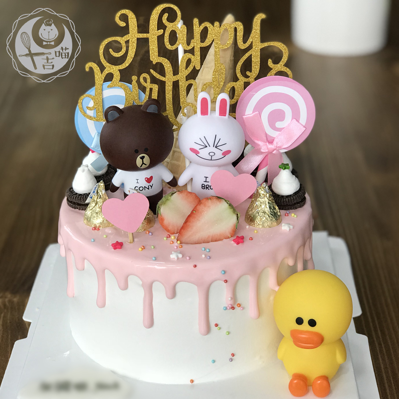 布朗熊可妮兔莎莉鸭