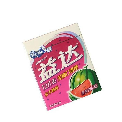 【休闲】益达无糖口香糖清爽西瓜味32克12片装 商品图0