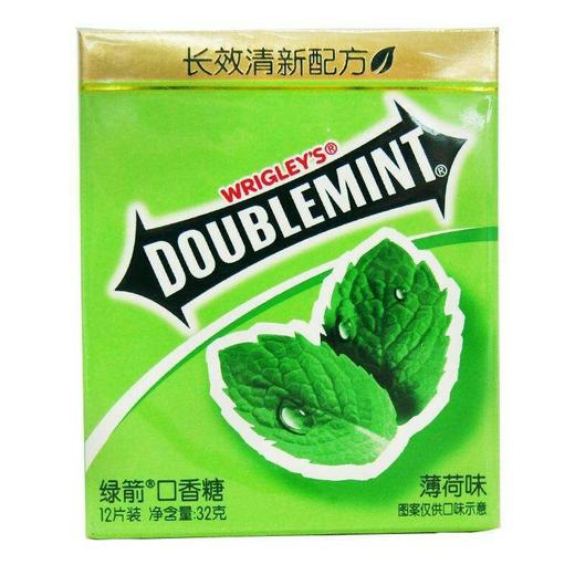 【休闲】绿箭口香糖薄荷味12片/盒装 商品图0