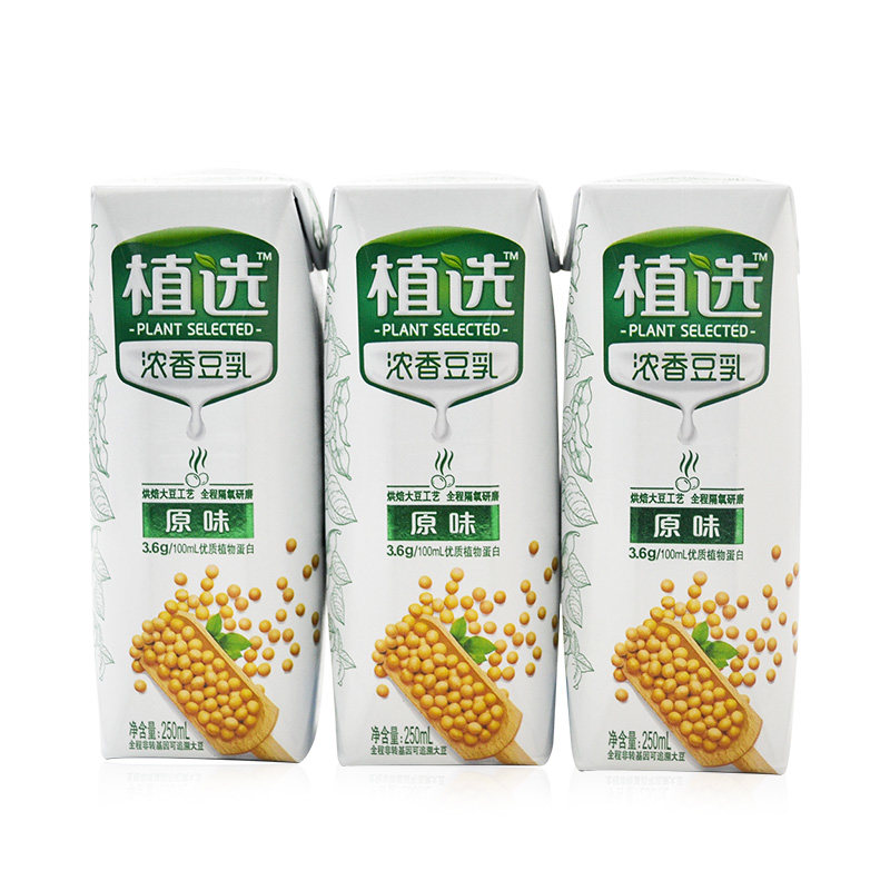 【超市4】伊利植选原味豆奶250ml*12