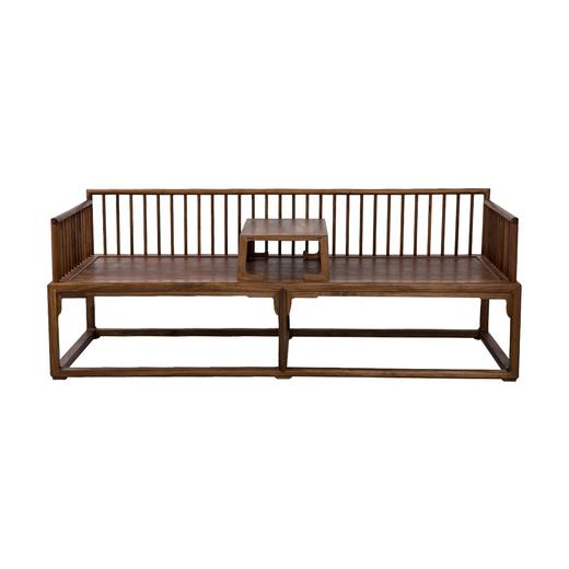 新仿黑胡桃木新中式罗汉床+炕桌（套）床榻休闲榻DXH16010007 Newly made Black walnut wood Reproduction Bed with tea table 商品图1