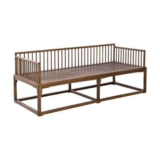 新仿黑胡桃木新中式罗汉床+炕桌（套）床榻休闲榻DXH16010007 Newly made Black walnut wood Reproduction Bed with tea table 商品图2