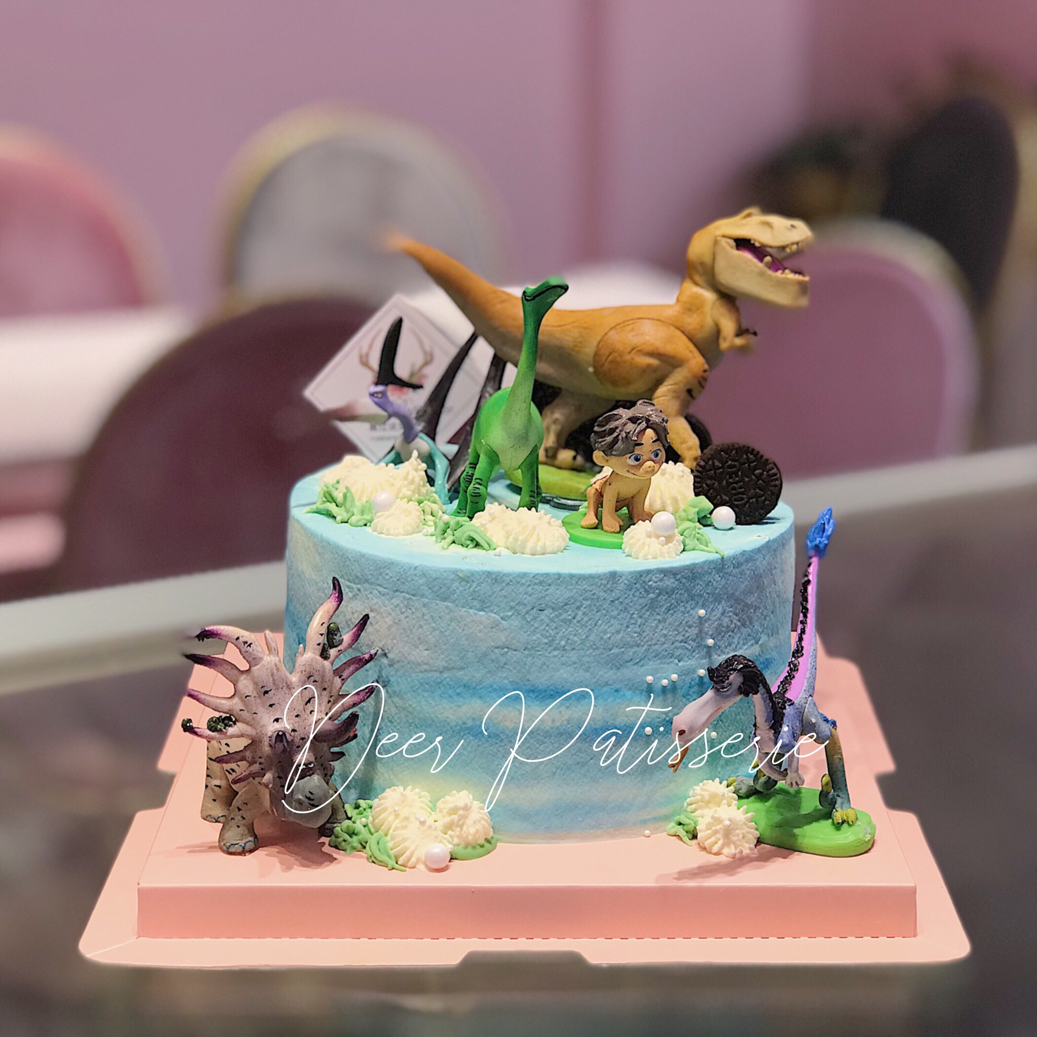 卡通侏罗纪恐龙男孩生日蛋糕