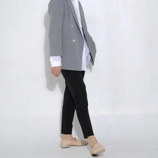H型七分袖灰色女西装 商品图1
