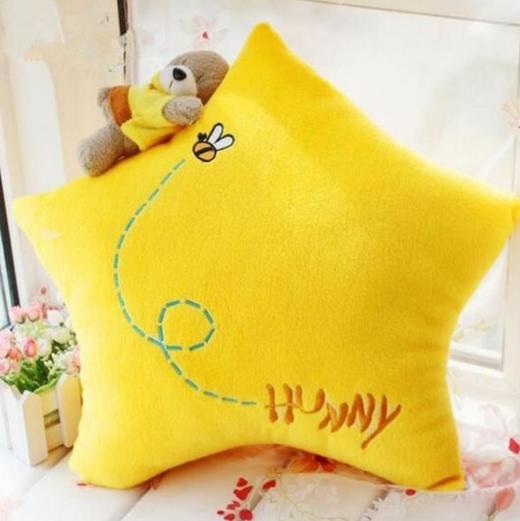 【家纺】*婚庆家纺星星抱枕毛绒水晶超柔家饰抱枕用品 商品图0