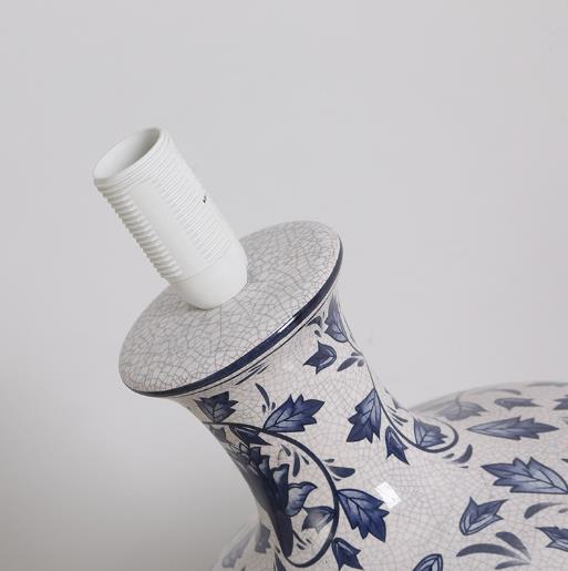 【家居百货】。新中式青花瓷台灯 家居卧室书房温馨氛围灯青花瓷台灯 商品图4