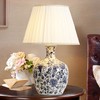【家居百货】。新中式青花瓷台灯 家居卧室书房温馨氛围灯青花瓷台灯 商品缩略图0