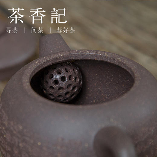 茶香记 徐昇老师 老青灰泥 纯手工刻绘心经具轮珠 紫砂壶 商品图3
