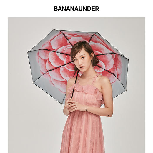【19年新品】BANANAUNDER蕉下Black系列防晒伞防水超轻折叠晴雨伞 云笙/丹姬/曲粉/茉白/黛霞/浅梦 商品图6